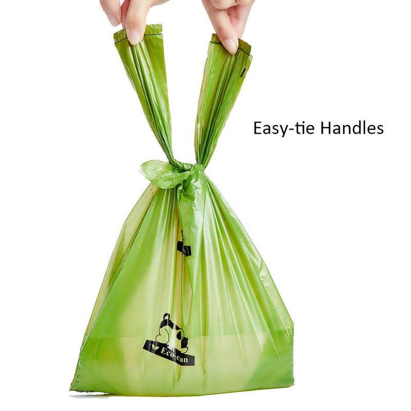 Eco Clean ECO-CLEAN Dog Poop Bags, 300-Count Dog Waste Bags with Easy-Tie Handles, Guaranteed Leak-Proof, Earth-Friendly, Unscented Oxo-biodegradable Pet Poop Bags (Not on Rolls) - Image 2